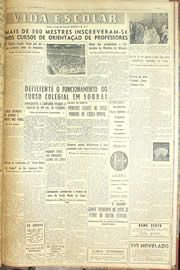 Página do jornal Unitário de dezembro de 1955