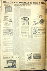 Página do jornal Unitário de dezembro de 1955