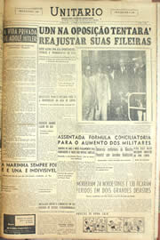 Página do jornal Unitário de dezembro de 1955
