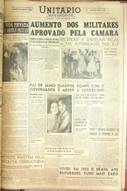 Página do jornal Unitário de dezembro de 1955