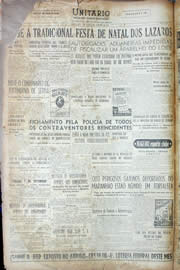 Página do jornal Unitário de janeiro de 1956
