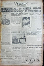Página do jornal Unitário de janeiro de 1956