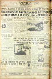 Página do jornal Unitário de janeiro de 1956