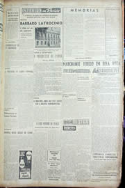 Página do jornal Unitário de fevereiro de 1956