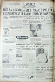 Página do jornal Unitário de fevereiro de 1956
