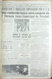 Página do jornal Unitário de fevereiro de 1956
