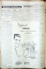 Página do jornal Unitário de fevereiro de 1956
