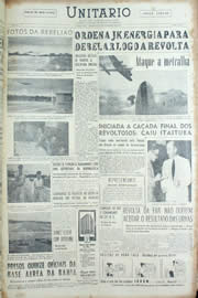 Página do jornal Unitário de fevereiro de 1956