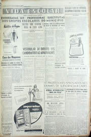 Página do jornal Unitário de fevereiro de 1956