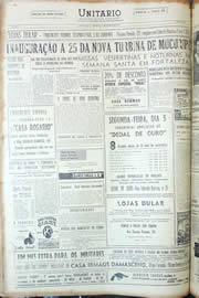Página do jornal Unitário de março de 1956