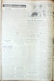 Página do jornal Unitário de março de 1956