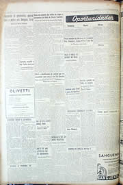 Página do jornal Unitário de março de 1956