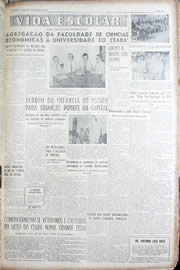 Página do jornal Unitário de março de 1956