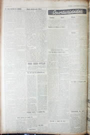 Página do jornal Unitário de março de 1956