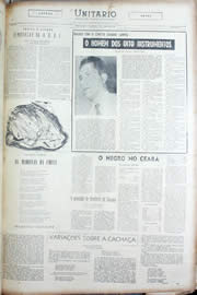 Página do jornal Unitário de abril de 1956