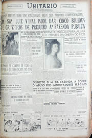 Página do jornal Unitário de abril de 1956