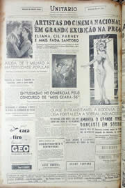 Página do jornal Unitário de abril de 1956