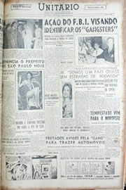 Página do jornal Unitário de abril de 1956
