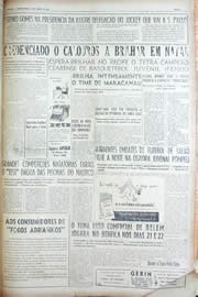 Página do jornal Unitário de abril de 1956