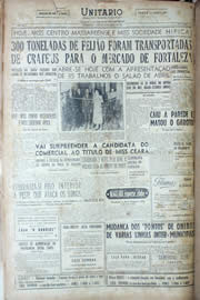 Página do jornal Unitário de abril de 1956