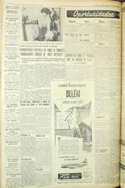 Página do jornal Unitário de maio de 1956