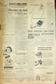 Página do jornal Unitário de maio de 1956