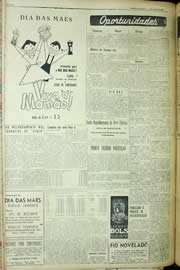 Página do jornal Unitário de maio de 1956