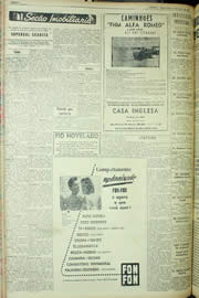 Página do jornal Unitário de maio de 1956