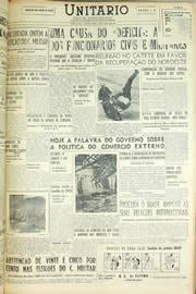 Página do jornal Unitário de maio de 1956