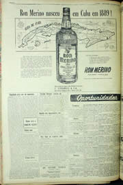 Página do jornal Unitário de maio de 1956