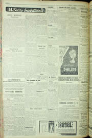 Página do jornal Unitário de maio de 1956