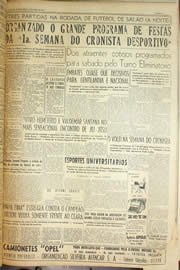 Página do jornal Unitário de maio de 1956