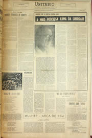 Página do jornal Unitário de maio de 1956