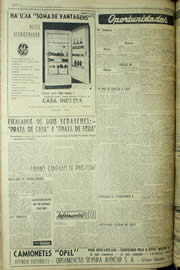 Página do jornal Unitário de maio de 1956