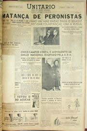 Página do jornal Unitário de junho de 1956