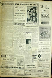 Página do jornal Unitário de julho de 1956