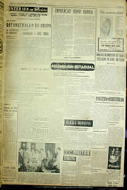 Página do jornal Unitário de julho de 1956