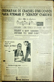 Página do jornal Unitário de julho de 1956