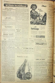 Página do jornal Unitário de julho de 1956