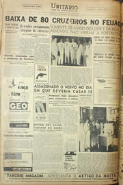 Página do jornal Unitário de julho de 1956