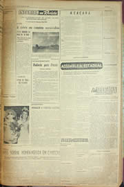 Página do jornal Unitário de julho de 1956