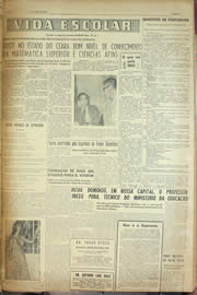 Página do jornal Unitário de julho de 1956