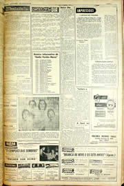 Página do jornal Unitário de agosto de 1956