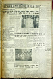 Página do jornal Unitário de agosto de 1956