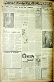 Página do jornal Unitário de agosto de 1956