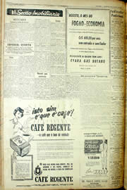Página do jornal Unitário de agosto de 1956