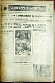 Página do jornal Unitário de agosto de 1956