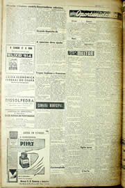 Página do jornal Unitário de agosto de 1956
