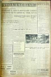 Página do jornal Unitário de agosto de 1956