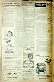 Página do jornal Unitário de agosto de 1956
